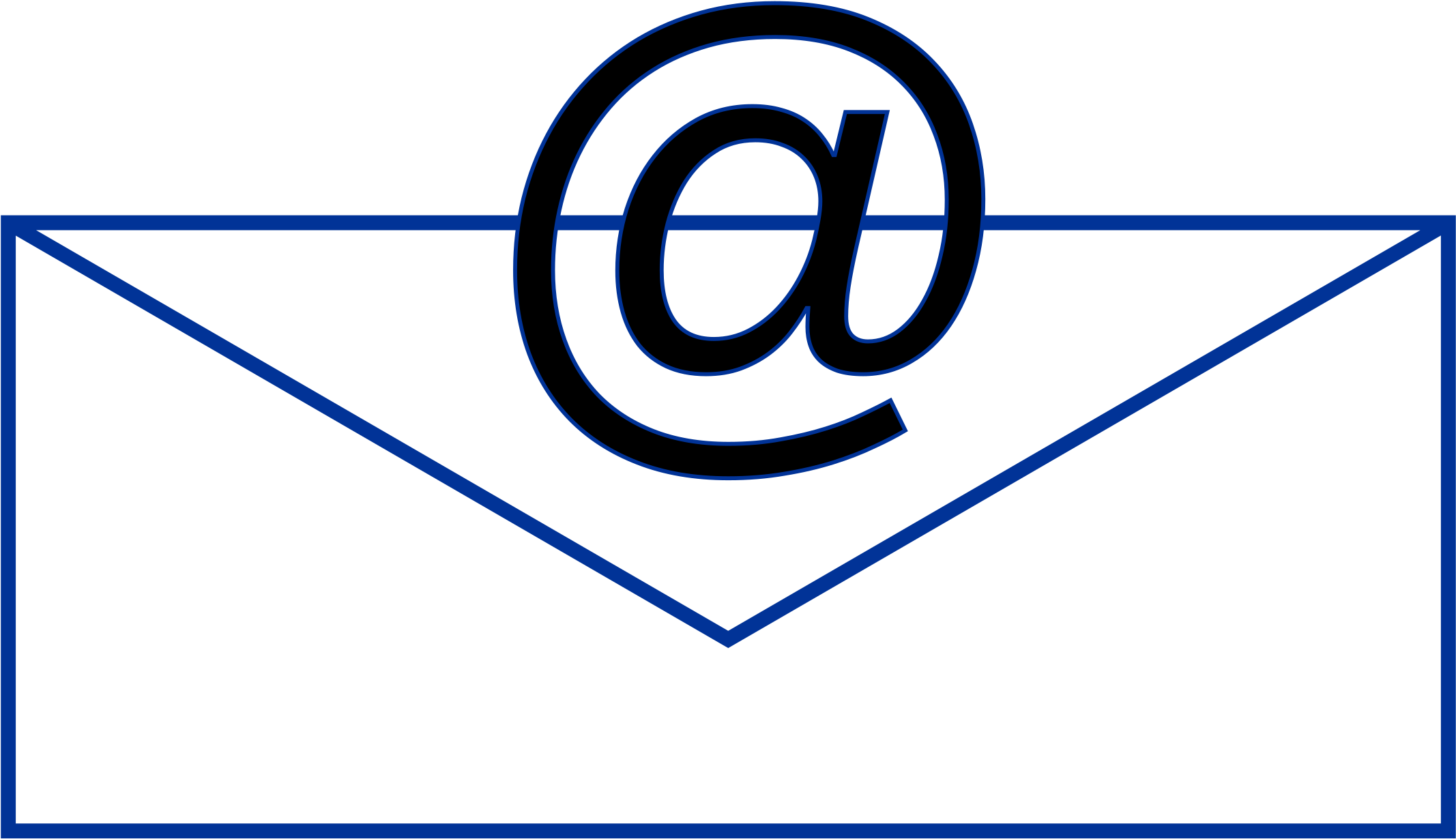 This Free Icons Png Design Of Email Rectangle Simple-7 (2400x1697), Png Download