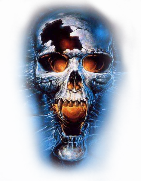 Share This Image - 3d Skull (469x600), Png Download
