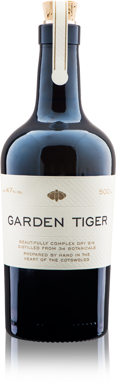 Garden Tiger Dry Gin Bottle - Garden Tiger Dry Gin (1000x1500), Png Download