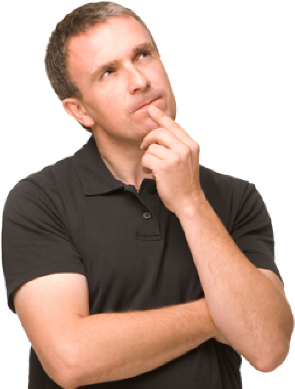Thinking Man Png Free Download - Thinking Man Png (600x769), Png Download