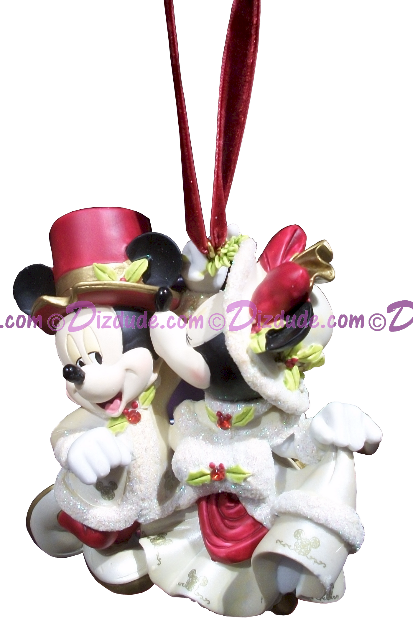 Disney Mickey Mouse And Minnie Mouse Hanging Ornament - Christmas Ornament (1400x2147), Png Download