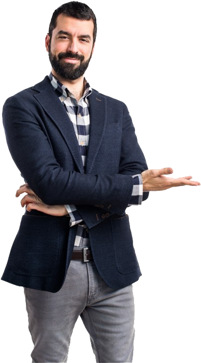 Thinking-man - Thingkin Man Png (410x739), Png Download