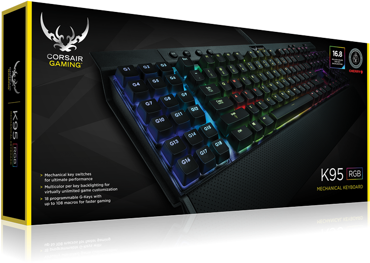 Corsair Gaming Unleashes Rgb Keyboards - Corsair K95 Keyboard Price (800x609), Png Download