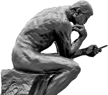Thinking Man Statue Png - Musée Rodin (500x409), Png Download