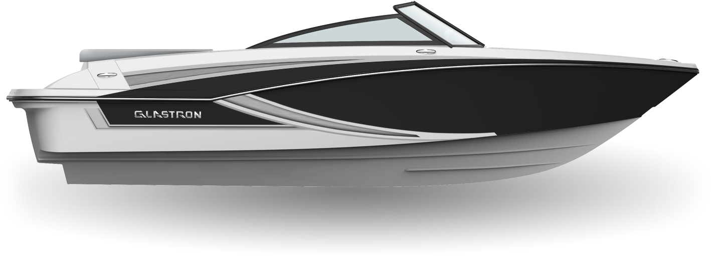 White W/jet Black - Glastron (1440x993), Png Download