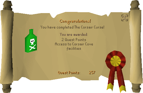 The Corsair Curse Reward Scroll - Dragon Slayer Runescape (488x320), Png Download