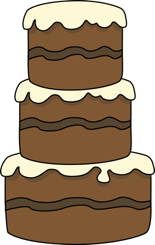 Big Cake Clip Art - Big Cake Clipart (317x500), Png Download