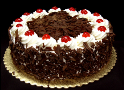 Black Forest Special Cake Cake Delivery In Delhi - Black Currant Ice Cream Cake (600x315), Png Download