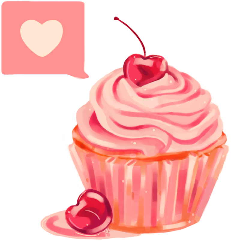 Cupcake Png, Heart Cupcakes, Pink Cupcakes, Baked Food, - Cupcake Png (901x887), Png Download