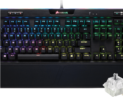 Corsair K95 Rgb Platinum Black - Corsair K95 Platinum (500x436), Png Download