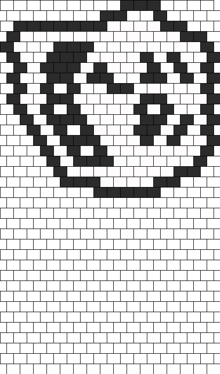Trollface Bead Pattern - Brickwork (445x756), Png Download