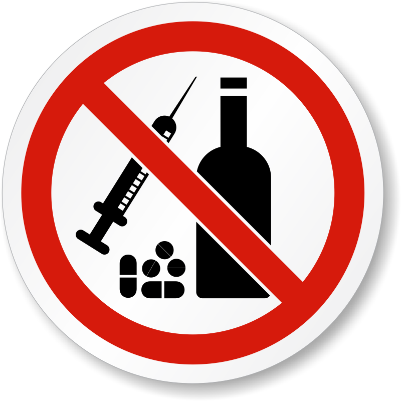 Thumb Image - No Alcohol Or Drugs (800x800), Png Download