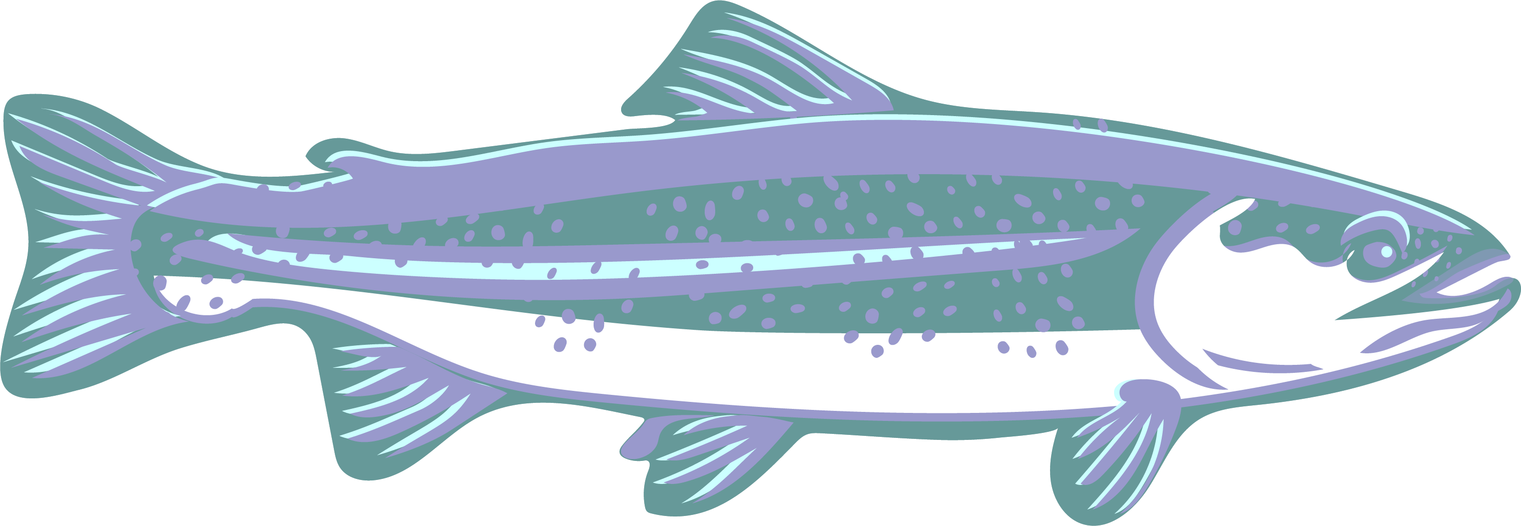 Clip Art Creation Creatures Curved Purple Blue - Blue (3039x1051), Png Download