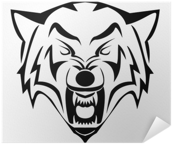 Wolf Head Decal (400x400), Png Download