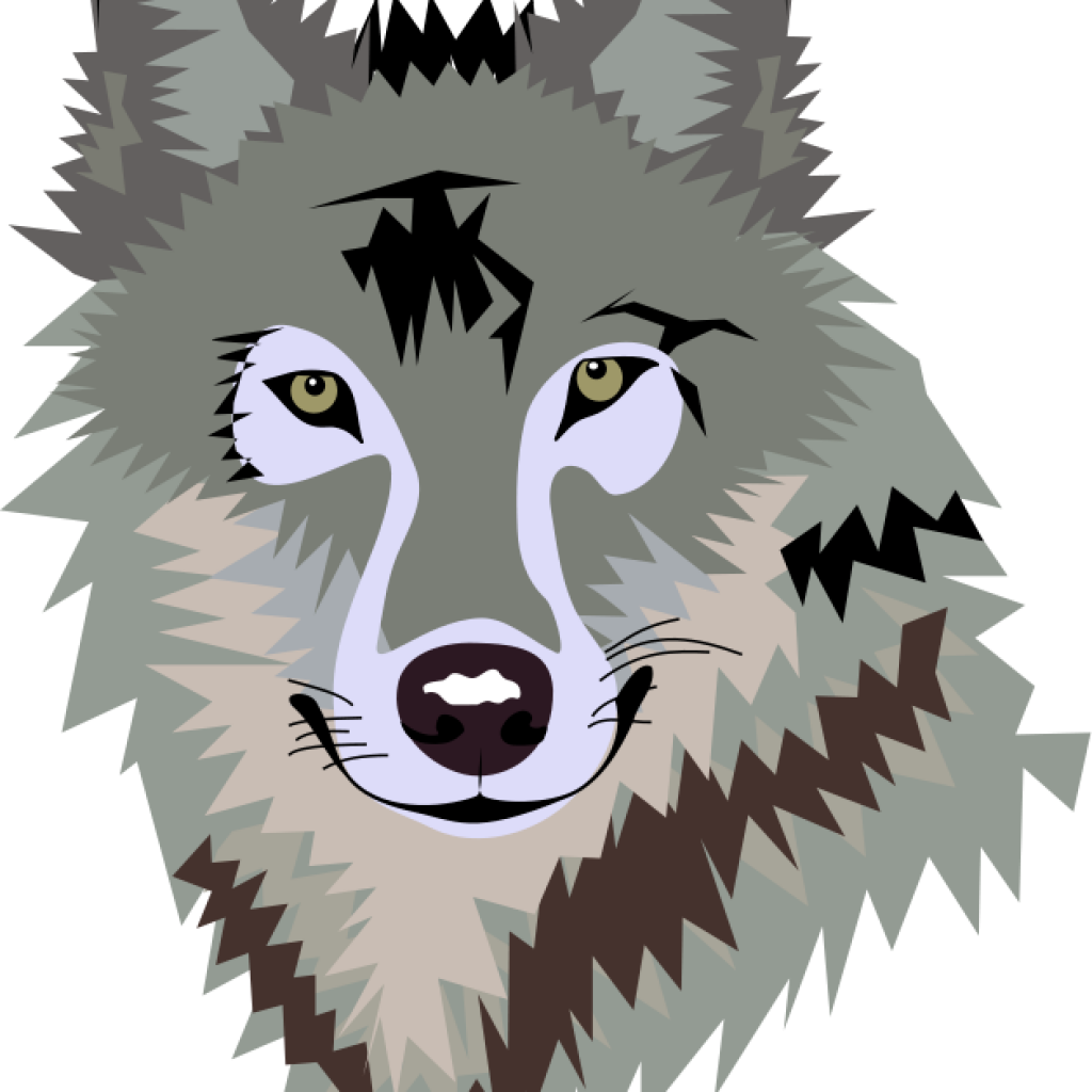 Download Wolf Face Clipart 1 To Draw Up Pinterest Clip Space Wolf Face Full Size Png Image Pngkit