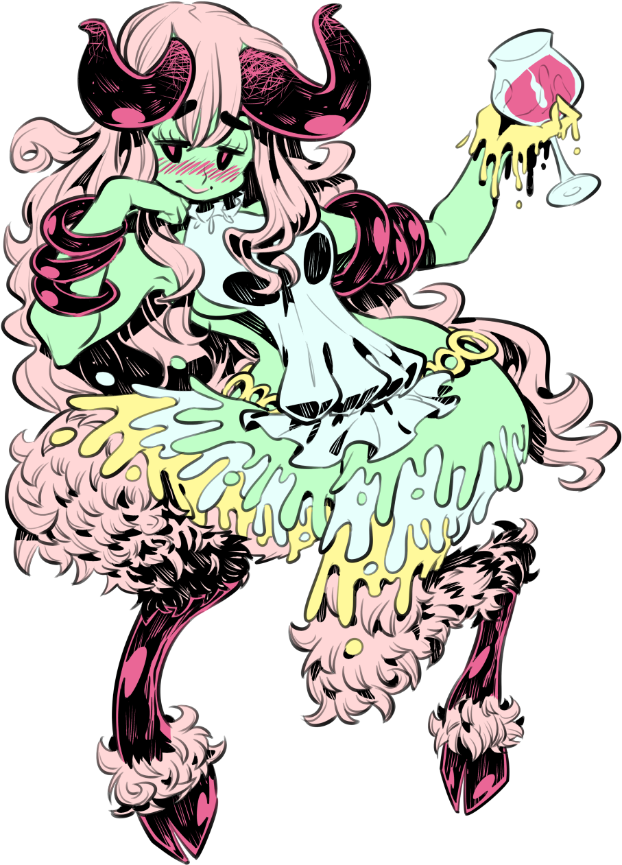 Satyr Girl Rafchus Artist Shop Png Demon Girl Png Satyr - Satyr Girl (914x1371), Png Download