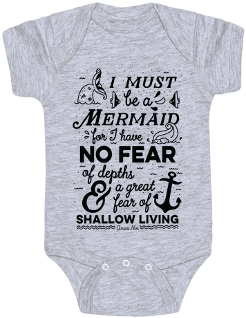 I Must Be A Mermaid Inspirational Quote Baby Onesy - My Dad's Tattoos Are Cooler Than Yours Onesies (484x484), Png Download
