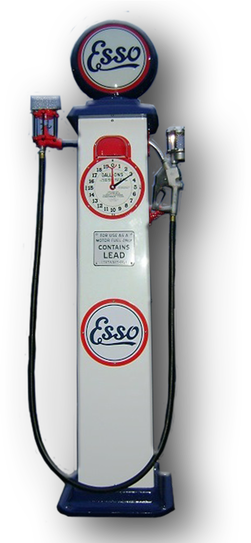 Esso 1929 Clock Face Reproduction Gas Pump - Gas Pump (1921x1080), Png Download