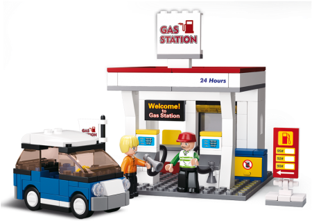 Go To Image - 167pcs Gas Station (500x343), Png Download