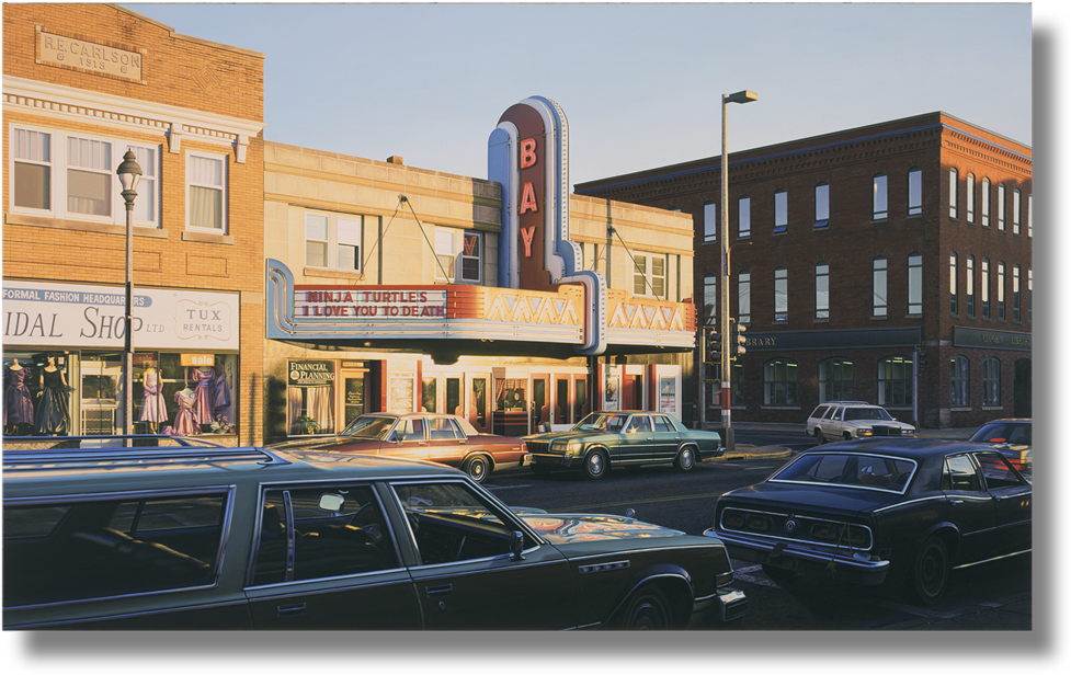 Bay , 1991 Acrylic On Canvas 33 X 39 Inches (1000x629), Png Download