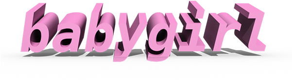 Baby Girl - Transparent Babygirl (600x200), Png Download