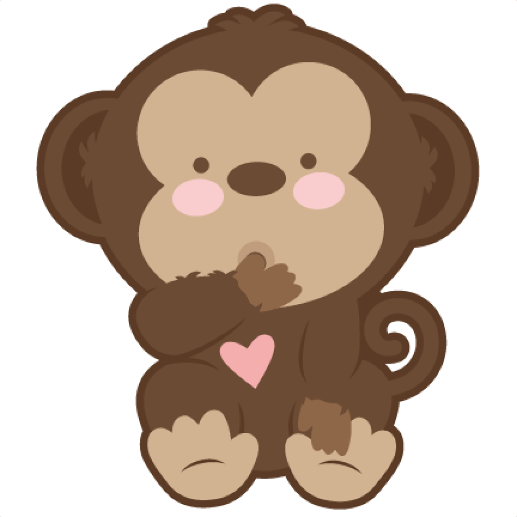 Banner Transparent Baby Clipground Clip Art - Cute Baby Monkey Clipart (432x432), Png Download