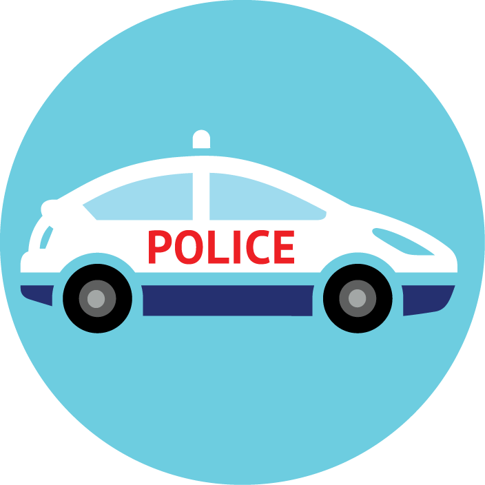 Policecarlocater - Icon Police Car Png (704x704), Png Download