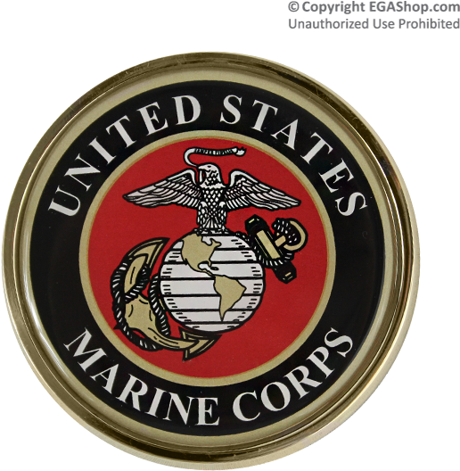 Auto Emblem Marine Corps - Marine Corps Emblem (600x600), Png Download