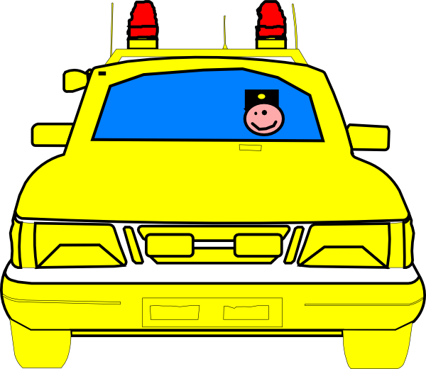 Police Car Clip Art (600x520), Png Download