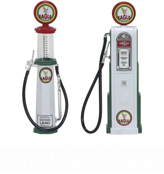 18 Eagle Service Gas Pump - Yat Ming Digital Gas Pump Eagle 1, White - Yatming (750x750), Png Download