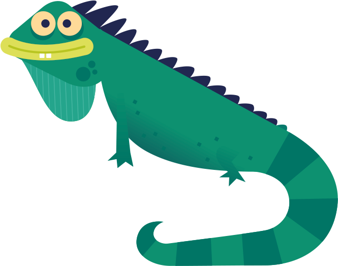 Iguana Clip Art - Iggy The Iguana Las Iguanas (689x542), Png Download