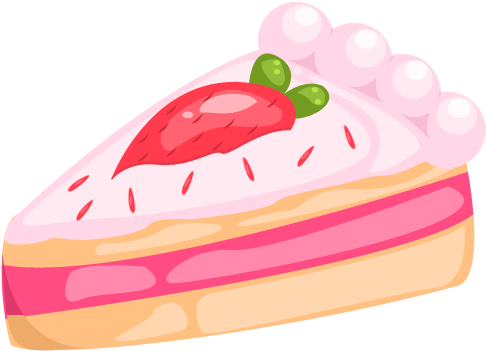 Image Royalty Free Stock A Strawberry By Cutekhay On - Strawberry Cake (500x400), Png Download