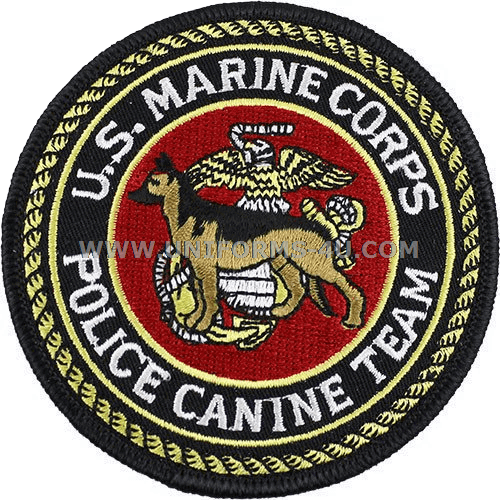 Usmc Police Canine Team Patch (500x500), Png Download