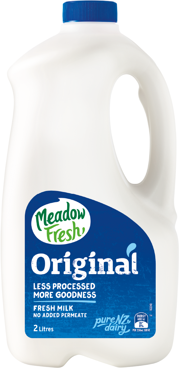 Hvf - Meadow Fresh Milk (595x1181), Png Download