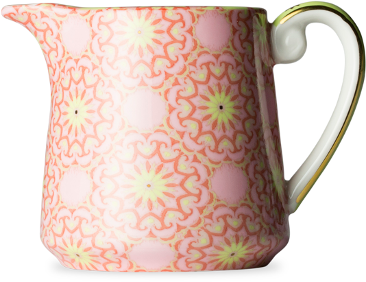 Nouveau Boho Peach Milk Jug - Tea (555x555), Png Download