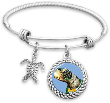 Dapper Turtle Charm Bracelet - Nice School Bus Bracelet (480x480), Png Download