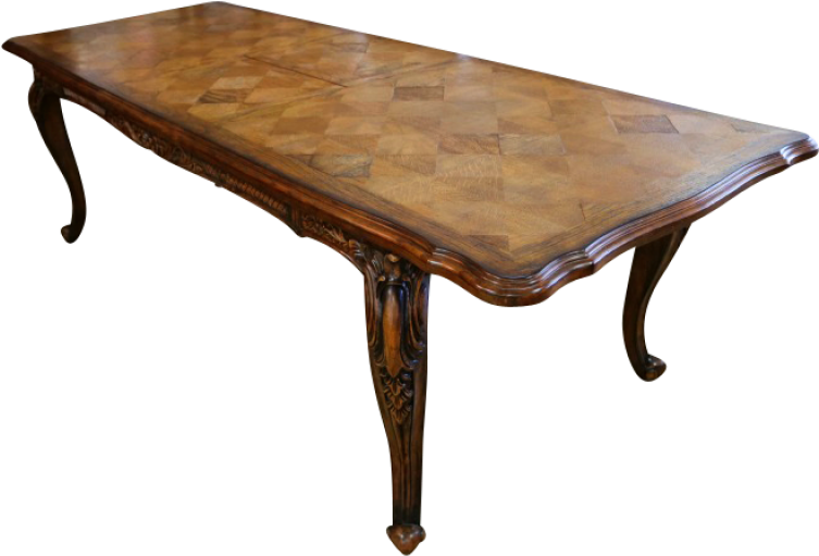 Louis Xv Parquetry Extension Dining Table In Golden - Coffee Table (800x800), Png Download