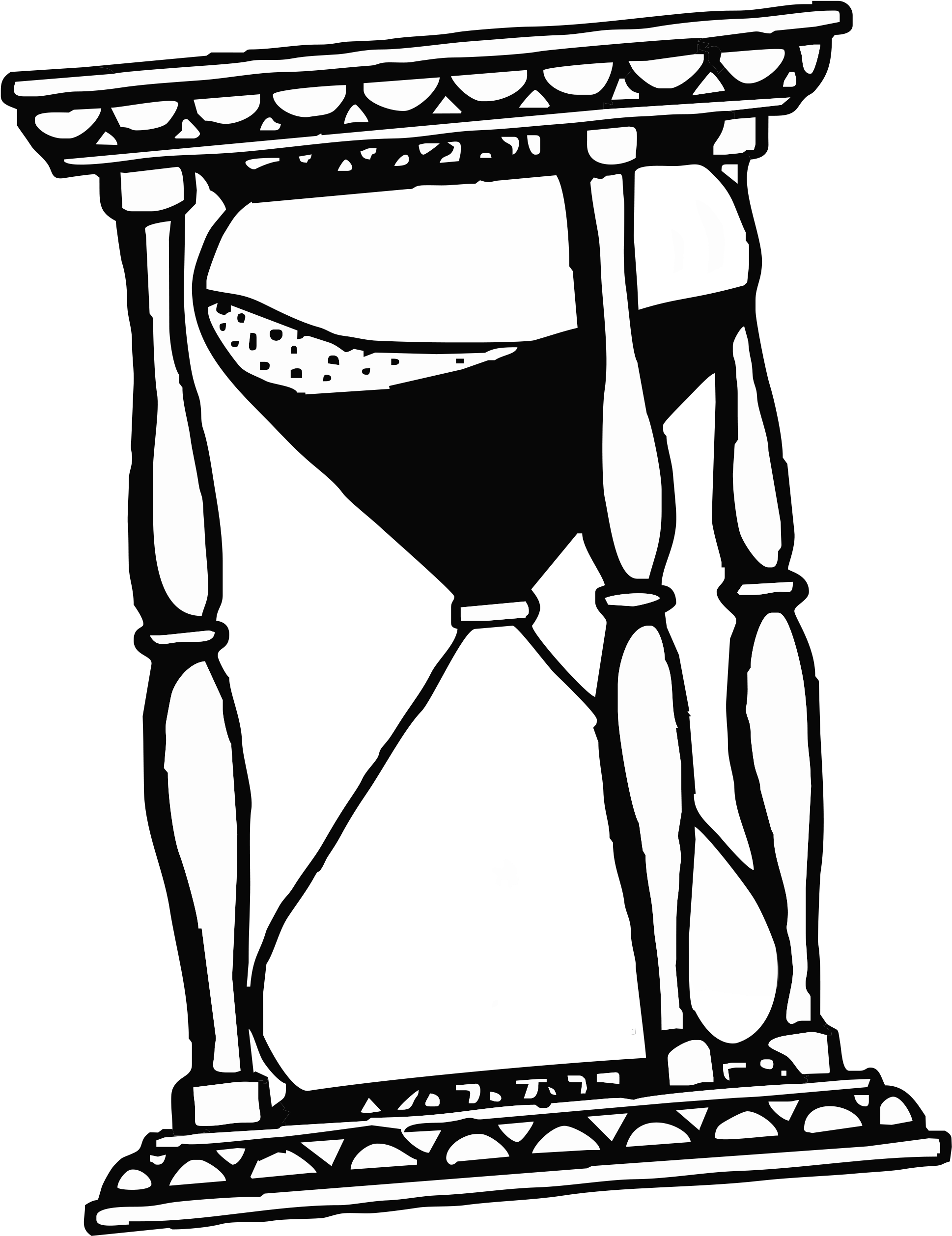 Vector Free Library File Full Svg Wikimedia Commons - Hourglass Drawing Png (2000x2593), Png Download