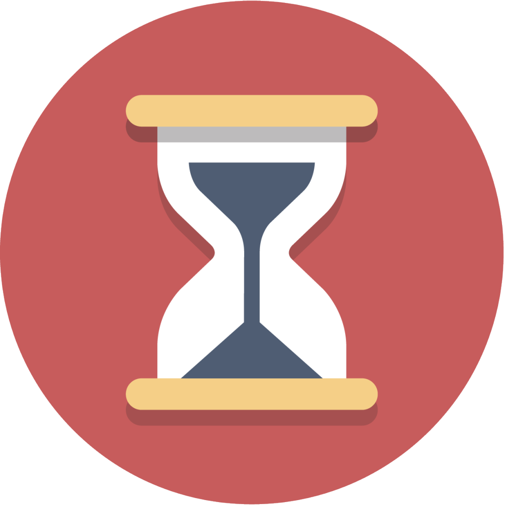 Open - Hourglass Icon Circle (1000x1000), Png Download