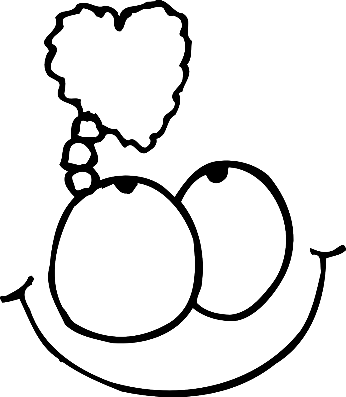 Eyes Black And White Eye Clipart Black And White Free - Valentines Day Images Black And White (1111x1275), Png Download