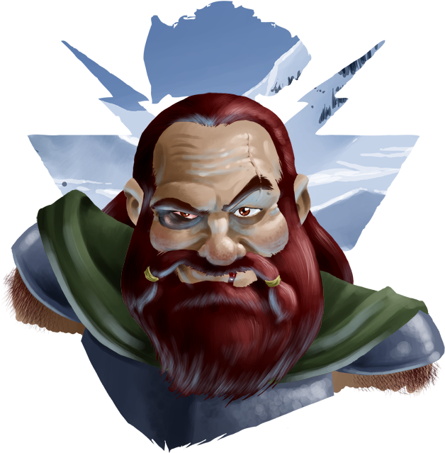 Dwarf 01 - Dwarf Brawler (635x682), Png Download