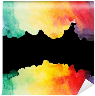Watercolor Hand Painted Corners Design - Watercolor Painting (400x400), Png Download