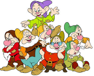 Snow White And The Seven Dwarfs Clipart - 7 Dwarfs Clip Art (399x323), Png Download