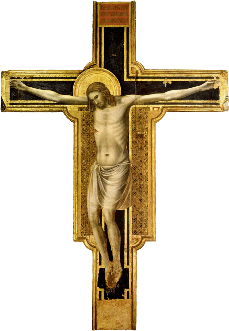 Crucifix Of The Malatesta Temple - Crocifisso Del Tempio Malatestiano (800x1147), Png Download