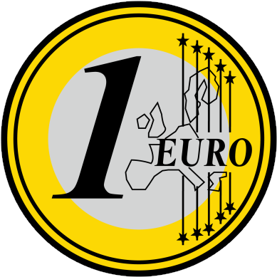 1 Euro - 1 Euro Png (500x500), Png Download