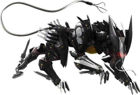 Blade Wolf Demonstrates His Tricks In This Dlc Trailer - Metal Gear Rising Revengeance Png (487x332), Png Download