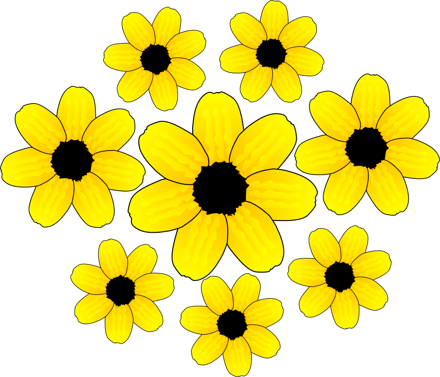Yellow Leaf Flower Png Clip Arts (600x514), Png Download