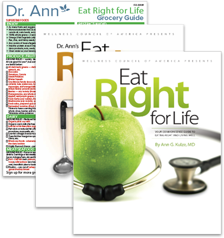 Buy The Combo, Get A Free Grocery Guide - Dr. Ann's Eat Right For Life Cookbook Companion [book] (450x480), Png Download