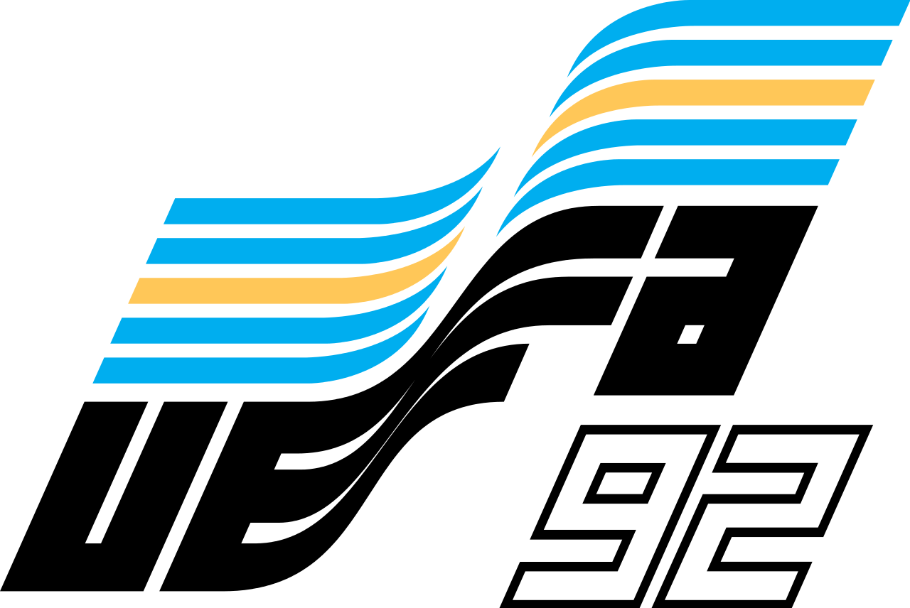 92 Euro - Uefa Euro 1992 Logo (1280x856), Png Download