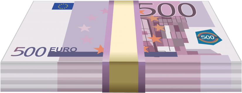Free Png Wad Of Euros Png Images Transparent - Euros Png (850x337), Png Download